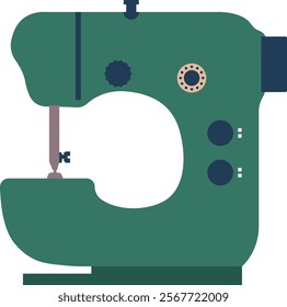 Professional sewing machine vector illustration