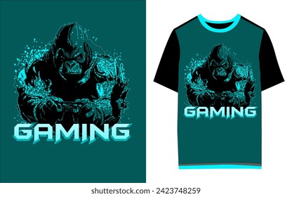 I am a professional and sharp minded graphic designer. Graphic design is my favorite profession. My design is always up-to-date since I am always working and developing! This is a Gaming t-shirt.