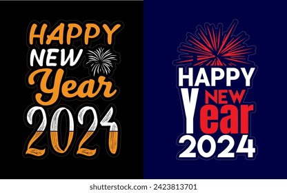 I am a professional and sharp minded graphic designer. Graphic design is my favorite profession. My design is always up-to-date. This is a happy new year 2024 t-shirt design.