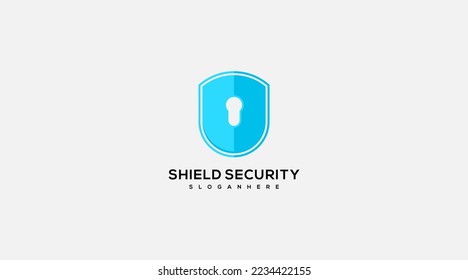 Design-Vektorgrafik für das Logo des professionellen Shield-Typs