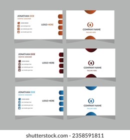 Professional simple clean business card design design.