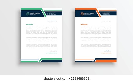 professional simple creative letterhead template design for your business