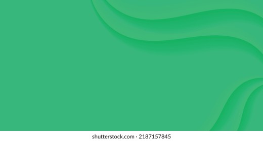 Professional and simple green color abstract background with editable line elements in vector format