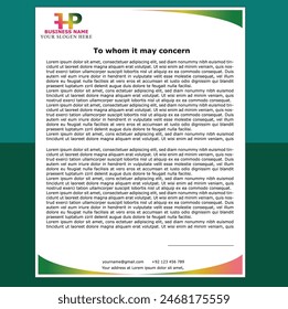 Professional, Simple and Unique Letterhead Design
