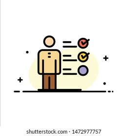 Professional Skills, Skills, Jobs kills, Professional Ability  Business Flat Line Filled Icon Vector Banner Template