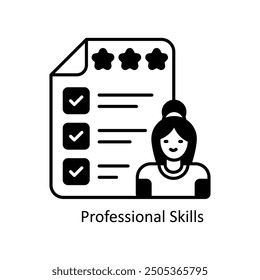 Professional skills vector filled outline Icon Design illustration. Graphic Design Symbol on White background EPS 10 File