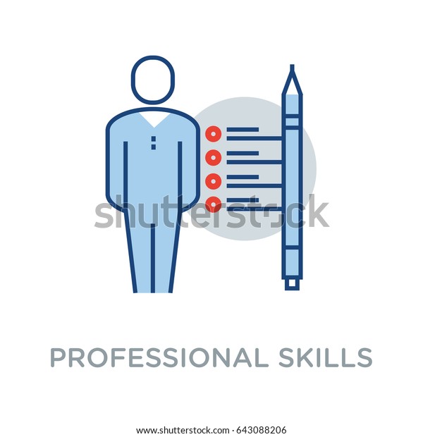 Professional Skills Vector Icon Flat Style Stock Vector Royalty Free