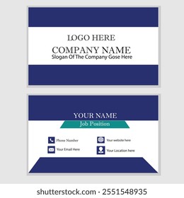 Professional and sleek business card design featuring modern typography and a clean,minimalist layout.The card includes space for essential contact information such as name, title, phone number, email