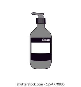 Professional Soap Bottle Vector isolated on clear background.

Perfect for a simple and sleek look in any Graphic design, instructions, logos, promotional material, web and more!