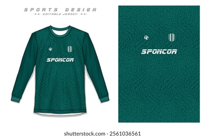 Professional Soccer Uniform, Long Sleeve Jersey, Sports Apparel Vectors Professional Football Jersey Templates