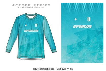 Professional Soccer Uniform, Long Sleeve Jersey, Sports Apparel Vectors Professional Football Jersey Templates