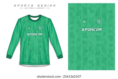 Professional Soccer Uniform, Long Sleeve Jersey, Sports Apparel Vectors Professional Football Jersey Templates