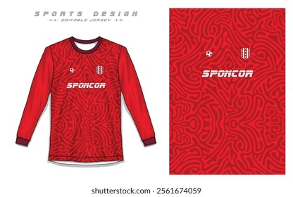 Professional Soccer Uniform, Long Sleeve Jersey, Sports Apparel Vectors Professional Football Jersey Templates