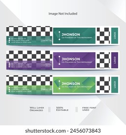 Professional Social Media Cover Banner Templates For Food Restaurant Owner.