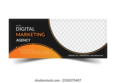 Professional social media cover template design