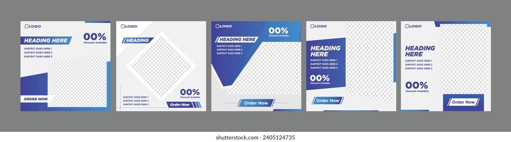 Professional Social Media Design Template - Square Banner and Post Template