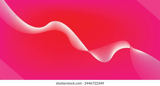 professional social media header poster style gradient banner background, abstract color wave lines neon modern lighting pink orange light