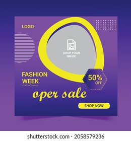professional social media post banner