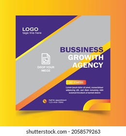 professional social media post banner