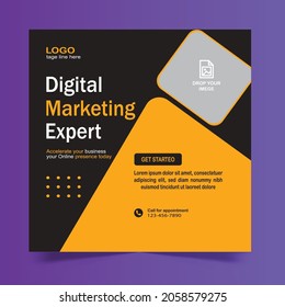 professional social media post banner