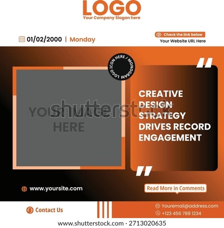 Professional Social Media Post Design for Commercial, News, Seminar, Podcast Content