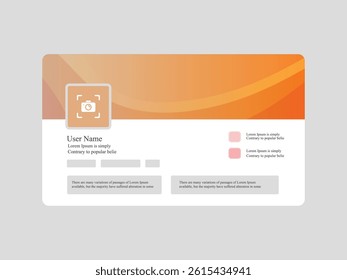 Professional Social Network User Profile Design