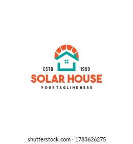 Professional solar house logo design