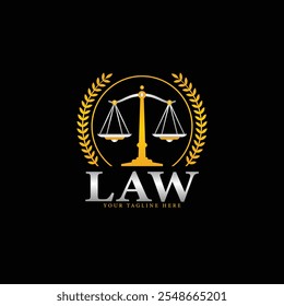 Professional and sophisticated logo design ideal for law firms, legal services, and attorneys