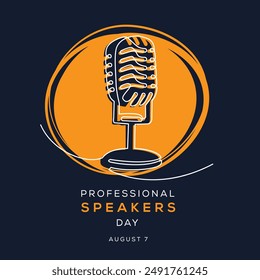 Professional Speakers Day, held on 7 August.