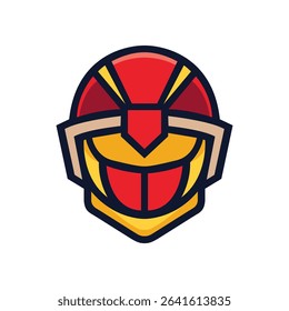 Professional sport helmet vector illustration