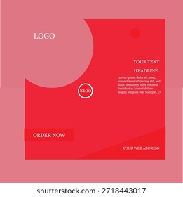 das professionelle quadratische Banner Design