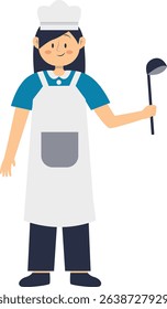 Professional Staff Character. People Labour Day Celebration. Vector Cartoon Illustration