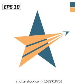 Professional Star Plane Logo Design