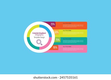 Professional steps  4 infographic Free Vector