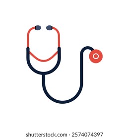 Professional Stethoscope Vector Illustration Design for Medical Projects on White Background 