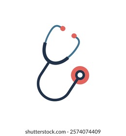 Professional Stethoscope Vector Illustration Design for Medical Projects on White Background 