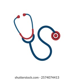 Professional Stethoscope Vector Illustration Design for Medical Projects on White Background 