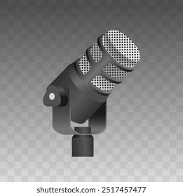Professional Studio Microphone Icon Suitable For Audio Recording And Broadcasting Projects Featuring A Detailed Design