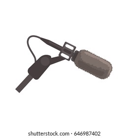 Professional studio microphone vector Illustration