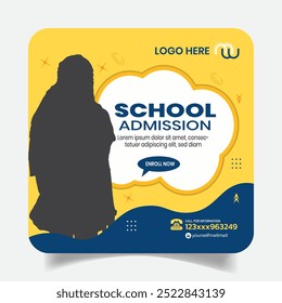  Professional Study Admission Social Media Post Design 