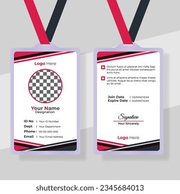 Professional and Stylish ID Card Template Design