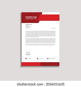 Professional Stylish Letterhead Vector Template