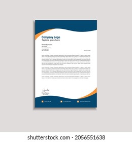 Professional Stylish Letterhead Vector Template