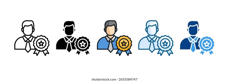 Professional Success Icon Set Multiple Style Collection