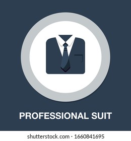 professional suit icon - business icon - business man sign - customer service icon