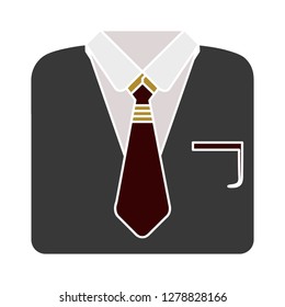 professional suit icon-businessman sign-manager illustration-formal vector