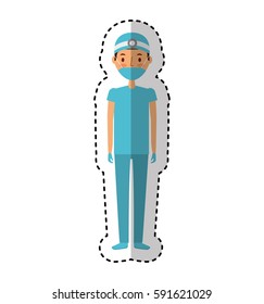 professional surgeon avatar character