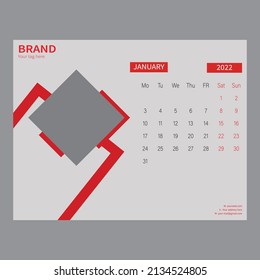 professional table desk calendar design template