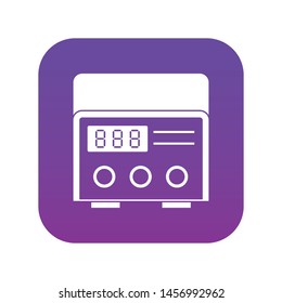 Professional tattoo machine icon digital purple for any design isolated on white vector illustration