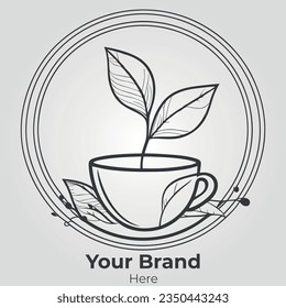 Professional Tea Logo Vector for Branding